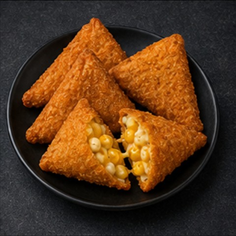 Cheesy Corn Triangles