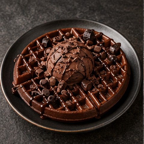 Hot Chocolate Fudge Waffle